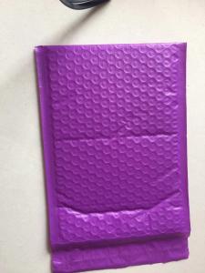 Shockproof Bubble Package Envelope Purple Color Customized Design