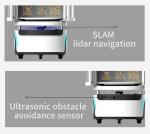 Black Robot Cotton Candy Vending Machine Avoidance Autonomous And Mobile
