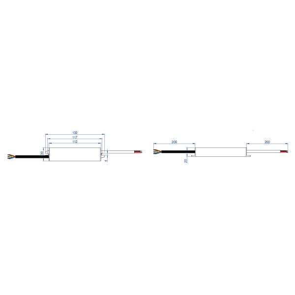 Ultralight IP67 Constant Current LED Driver Anti Erosion Practical