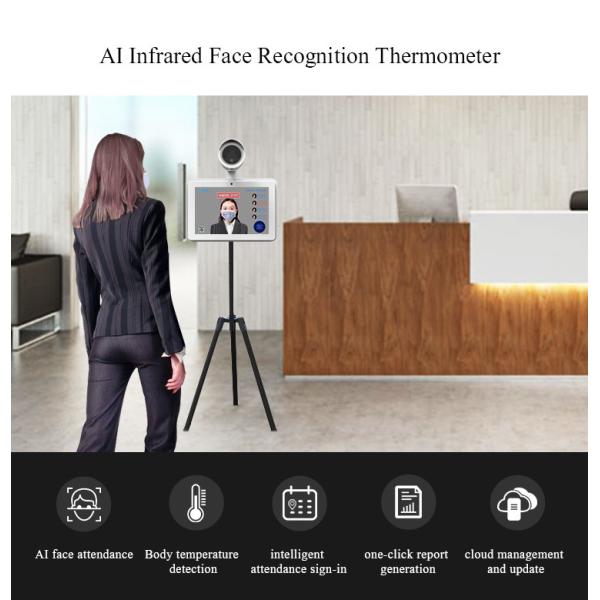 Photo Security contactless Smart Face Recognition Temperature Device 1.3 Meter
