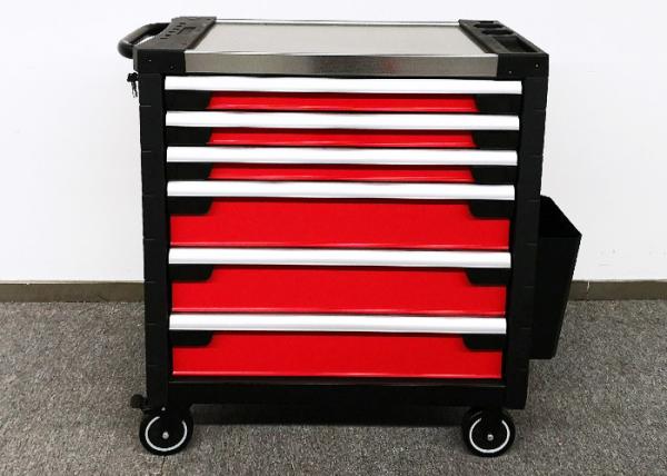 Quality SPCC 955mm Ball Bearing 6 Drawer Rolling Tool Chest On Wheels for sale