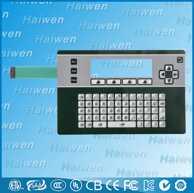 Custom Screen Printing FPC Membrane Switch Keypad With Polyester Dome