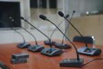 CAT5 Wired Digital Discussion Desktop Conference Microphone With 128 * 32 OLED