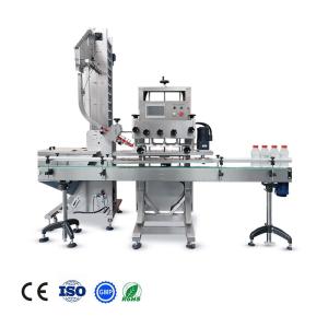 Buy cheap Automatic Linear PET Bottle Capping Machine Plastic Container Lid Sealing Machine with PLC Control product