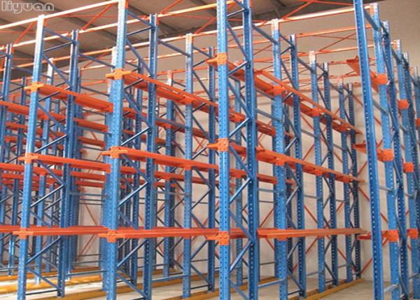 Quality Metal Storage Drive In Warehouse Racking , Drive Through Pallet Rack System for sale