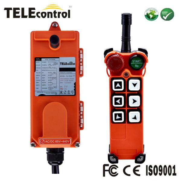 8operation functions, 6single speed buttons,8 connactors IndustriaL Telecrane TELEcontrol UTING F21-E1