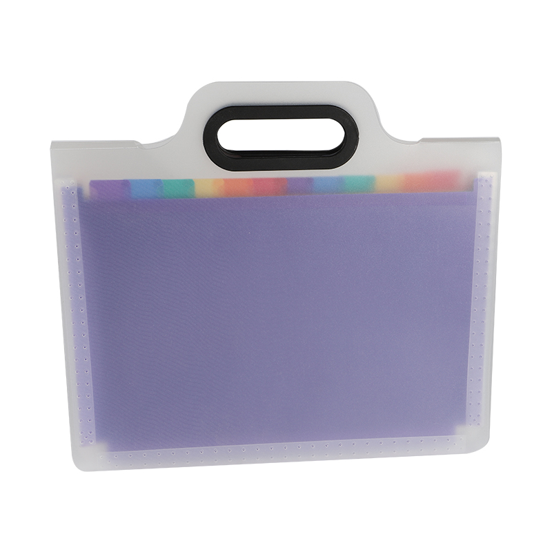 12 Pocket A4 PP Folder Portable Waterproof and Convenient Index Storage Solution