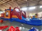 Children Inflatable Bounce House And Slide Customized With Pool Stopper