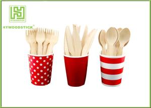 China 14cm Eco Friendly Cutlery Compostable Dinnerware Wooden Party Spoons For Children on sale