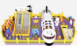 China Large Szie Airplane Theme Park Inflatable Bouncy Castle playground on sale