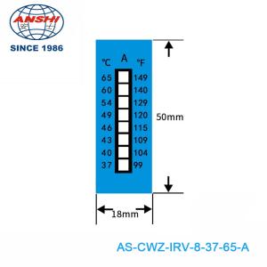Buy cheap Non Reversible 37-65 ℃ 99-149℉ 8 Temperature Level High Temperature Sensitive Labels product