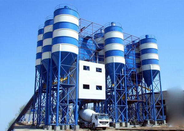 Quality Belt Type Hzs90 Fixed Ready Mix Concrete Plant 2250L Charging Volume for sale