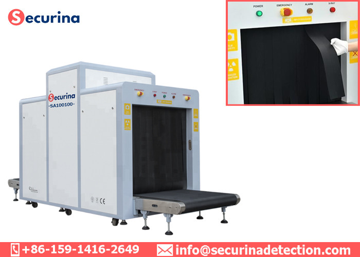 Big Tunnel X Ray Baggage Scanner Adjustable Height For Subway Luggage Scanning