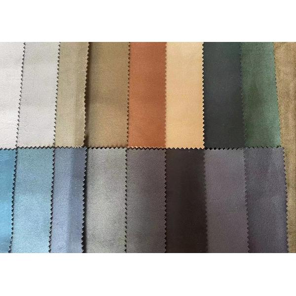 Microfiber Faux Suede Sofa Fabric 100% Polyester For Micro Shoe Making
