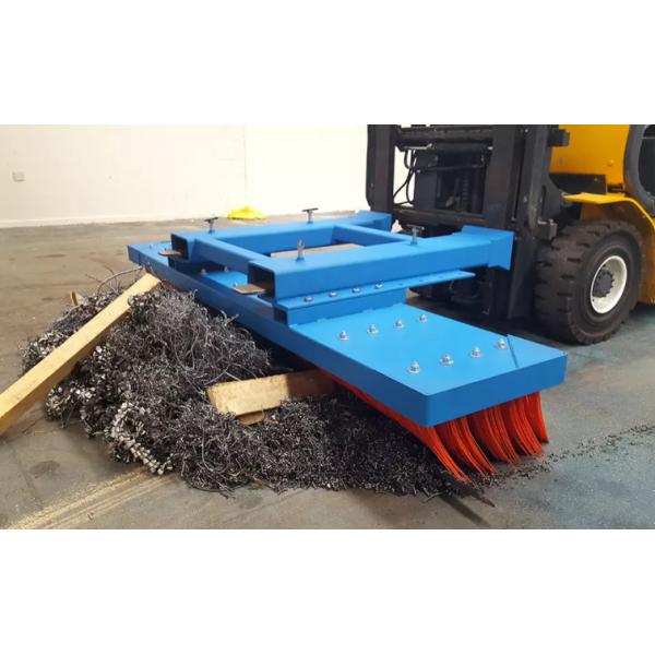 Steel Base Design 1800mm Warehouse Forklift Broom Attachment
