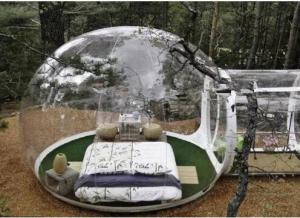 China Clear Inflatable Bubble Tent Inflatable Double Stitching Clear Camping Tent Inflatable Party Tent on sale