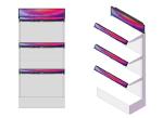 Retail Shelf RK3128 Stretched Bar LCD , Ultra Wide 23.1" Stretched LCD Screen