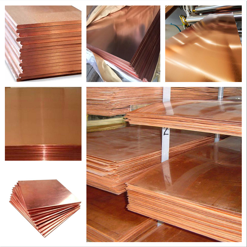 T2 1.5mm Thick Polished Copper Sheet ASME Golden 1000mm - 12000mm