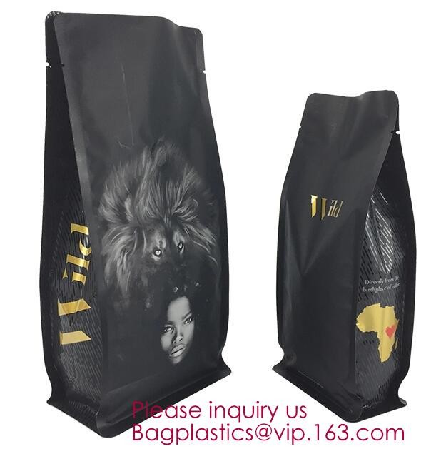 Transparent bopp/opp square block bottom bags with side gusset,Bopp Block Square Bottom Bag,Clear Square Bottom Bags,Can