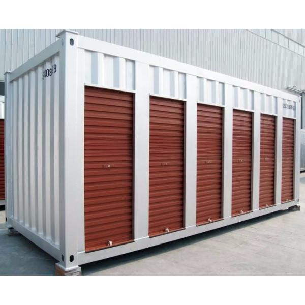 Secure Roller Shutter Side Door Open Pop Up Mobile Shipping 20ft Movable Portable Self Storage for Shipping Containers