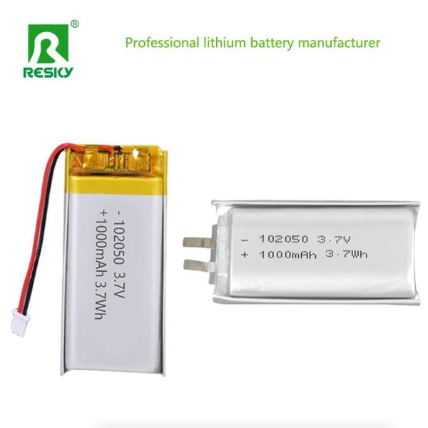 Lithium lipo Battery 102050 3.7v 1000mAh 3.7Wh Rechargeable li-polymer Battery Pack For VR headsets