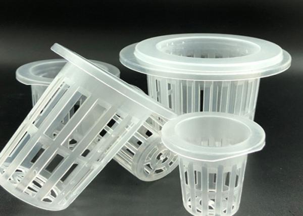 Quality Clear Mesh Plant Pots Various Sizes For Hydroponic Lettuce Seeds Container for sale