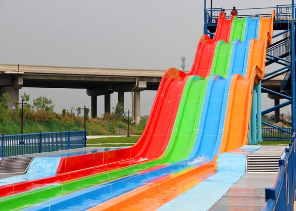 Quality Safe High Speed Slide / Big Water Slides Fiberglass Reinforced Plastics Material for sale