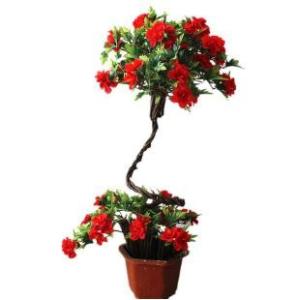 PE / PU Lotus Fake Potted Plants , Artificial Flower Pots Size Customized