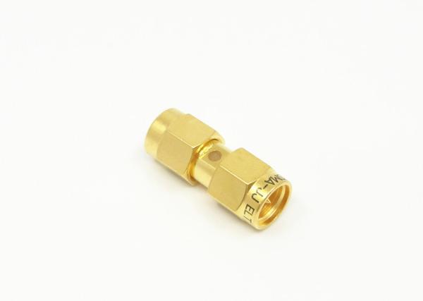 Quality SMA Male to Male Adapter Gold Plated Brass RF Adapter for Communication for sale
