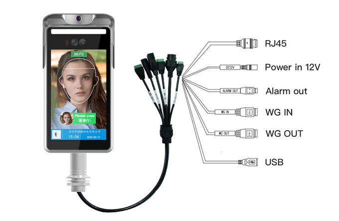 Fever Detection Kiosk Thermal Camera Temperature Screening Kiosk For Schools
