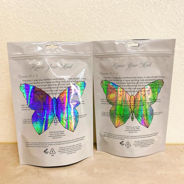 16oz Smell Proof Digital Printed Custom Stand Up Pouch For Milk Bath