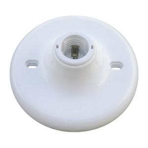 E27 Plastic Screw Type Bulb Holder , Durable And Safe White Socket Bulb Holder