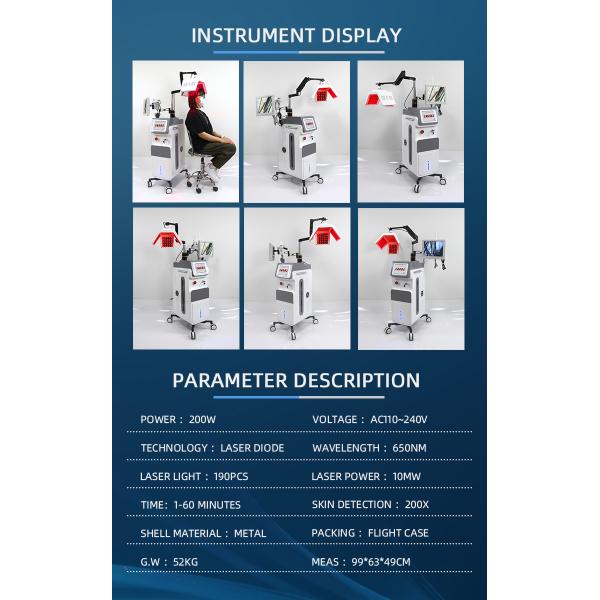 Stationary Type LED PDT Machine 5 In 1 Hair Regrowth Laser Machine Commercial