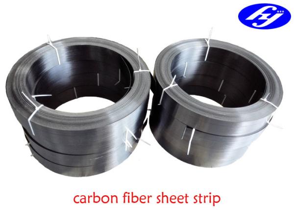Quality Black Carbon Fiber Sheet Strip Bridge Structural Reinforcement Lath For Building for sale