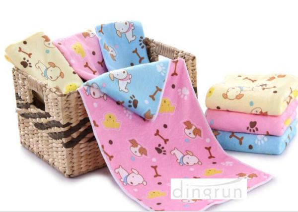 Quality Kids water absorbent towels , Dog Design lightweight towels quick drying 60*120cm for sale