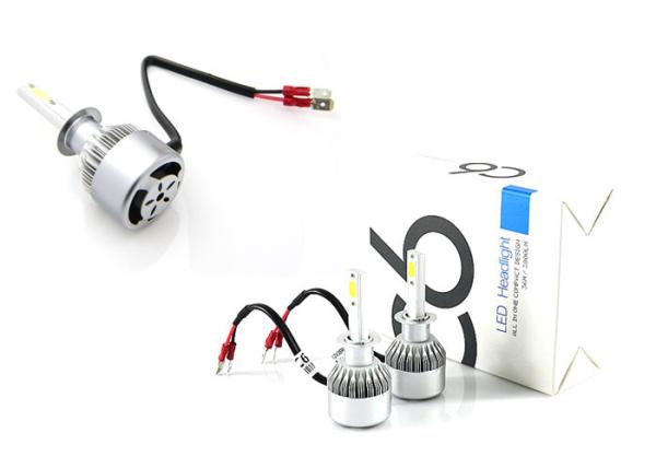 Quality 1 Year Warranty 3800LM COB Led Headlight Bulbs C6 36W Auto LED Headlamp Bulbs H1 for sale