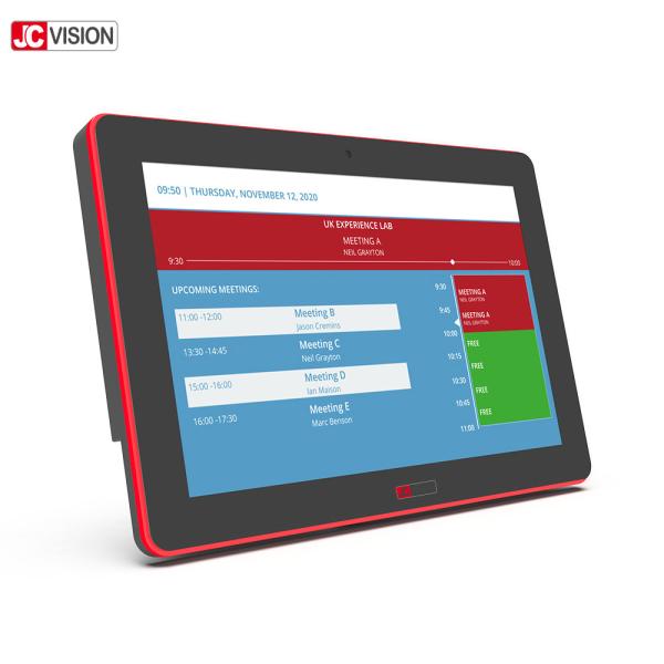 Quality RJ45 Room Scheduling Touch Screen , IPS Screen Conference Room Availability Display 10Inch for sale