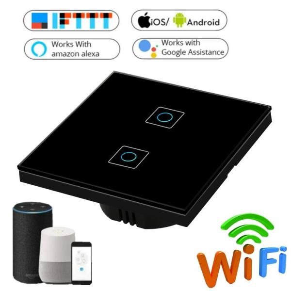 1/2/3 Gang Wireless Touch Switch 220v, Wifi Wall Touch Sensor Switch EU Standard