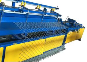 Buy cheap Automatic Double Wire Chain Link Fence Machine PLC Control For 4m Length product