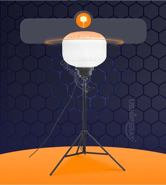 Battery Powered LED Balloon Lights 100 Watt Led Work Light Stand For Incident Response