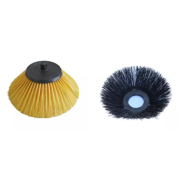 445*750mm Disc Poly Bristle Road Sweeper Rotary Street Road Sweeper Brush Motor Driven Sweeper Disc Brush OEM Accepted
