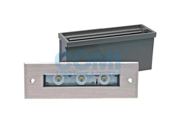 Quality Modern Design Asymmetrical Recessed LED Step Lights IP65 / IP67 24V or 110V  220V 3 * 2W for sale