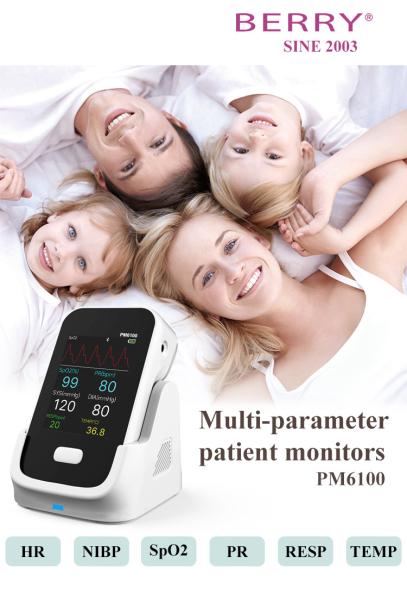 Quality Multi Parameter Diagnosis Patient Surveillance Systems PM6100 With Desk Charging Stand for sale