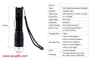 China Wholesale Aluminum Zoomable Micro USB Rechargeable Best Led Flashlight Torch Light on sale