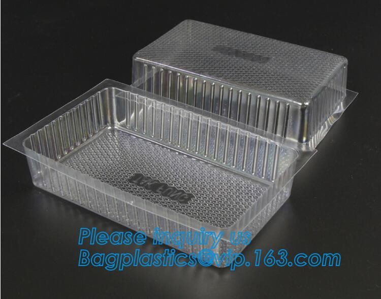 Blister large clear plastic fruit container with lid for fruit packaging,blister fruit box /container/ fruit Tray/ Clear