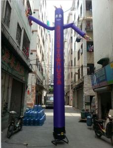 Buy cheap 8m Height Inflatable Air Dancer , Oxford Cloth Inflatable Sky Dancer with 1 Leg product