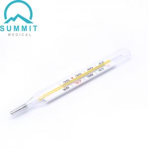 Buy cheap Hospital Oral Armpit Glass Thermometers Clinical Mercury Thermometers Medium Size product
