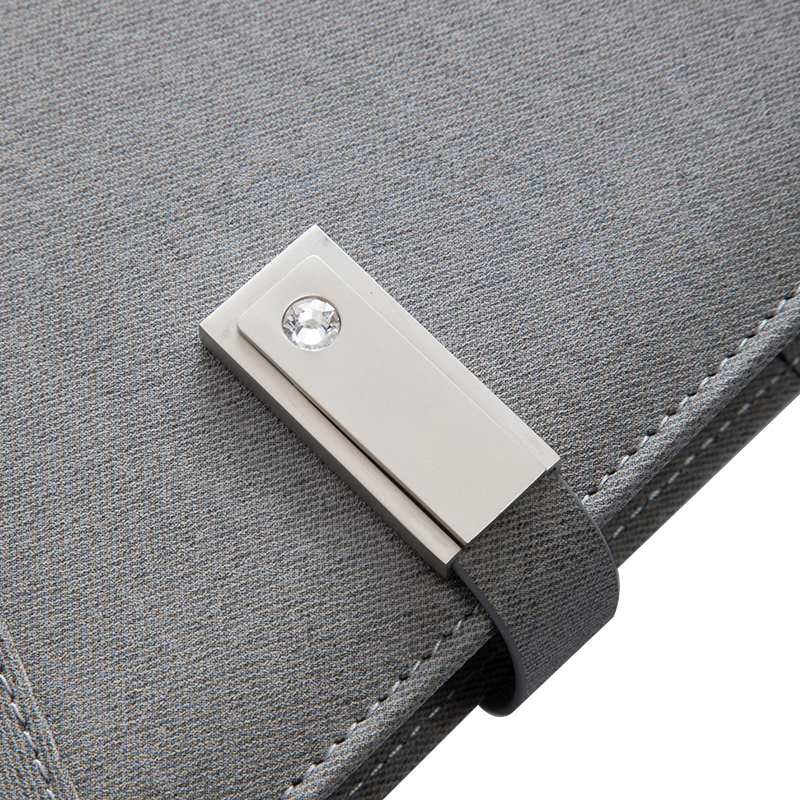 Leather Softcover A5 A4 Leather Planner Notebook Multi Functional Rechargeable