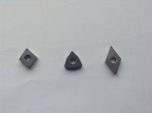 PCD CBN Turning Insert Silver Super Hard Cutting Tools Customized