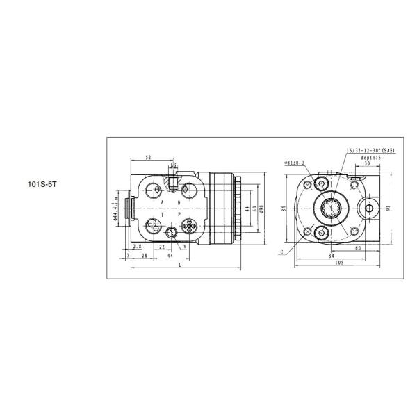 11144087 OSPC 800 LS steering unit Load sensing hydraulic orbitrol